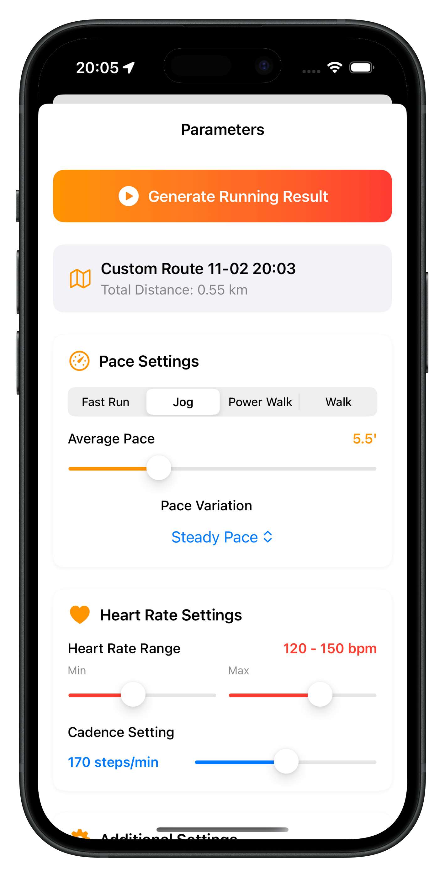 Norun fake run map run route creator