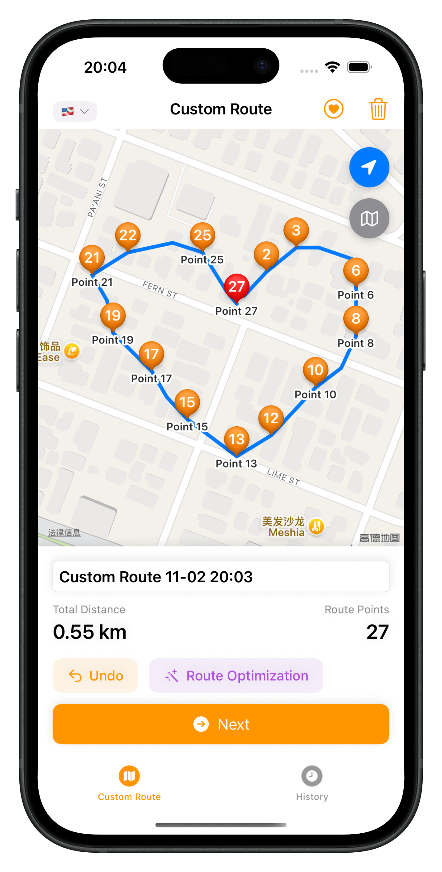 Free Route Drawing
